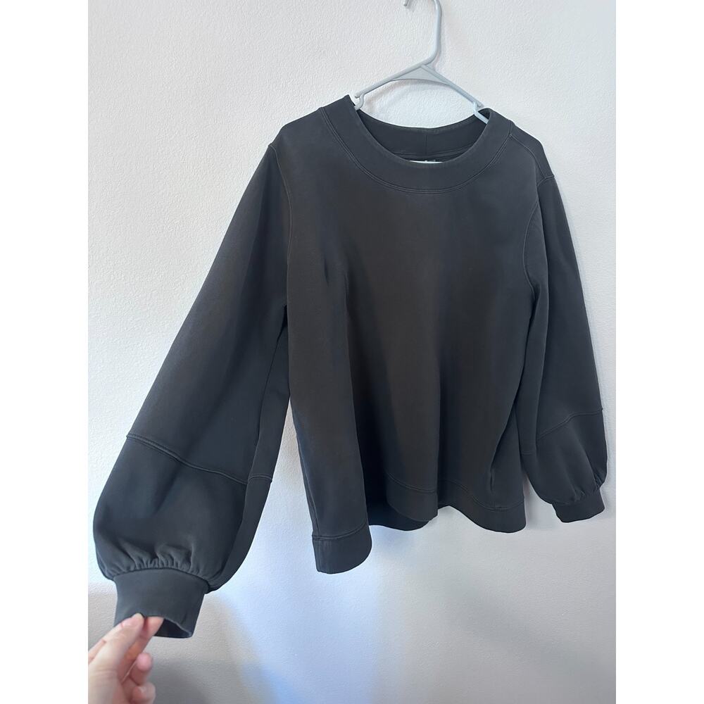 Calia by Carrie Underwood black sweatshirt crew neck balloon sleeves size XL - Picture 2 of 6